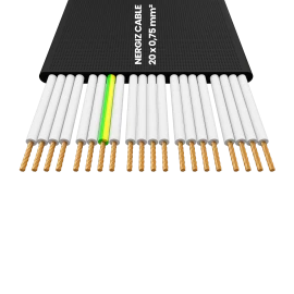 H05VVH6-F 20x0.75 mm2 Flat Flexible Cable