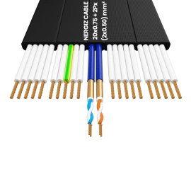 H05VVH6-F 20x0.75mm2 + 2Px(2x0.50)mm2 Shielded Elevator Cable