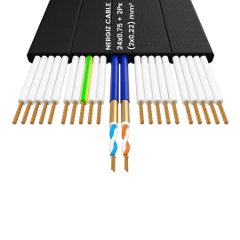 20x0.75mm2 + 2Px(2x0.22)mm2 Foiled Elevator Cable