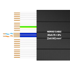 20x1mm2 + 2Px(2x0.50)mm2 Elevator Shielded Cable
