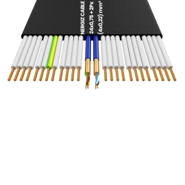 24x0.75mm2 + 2Px(4x0.22)mm2 H05VVH6-F Elevator Foiled Cable