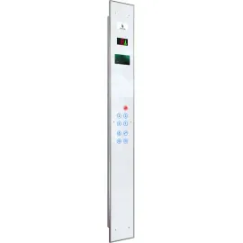 Touch Full Height White Glass COP