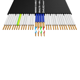 28x0.75mm2 + 4Px(2x0.22)mm2 Elevator Foiled Flexible Cable