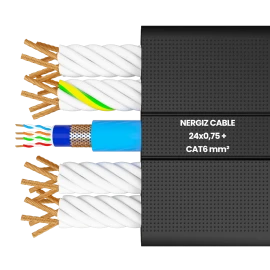 24x0.75mm2 + CAT6 Elevator Flexible Data Cable